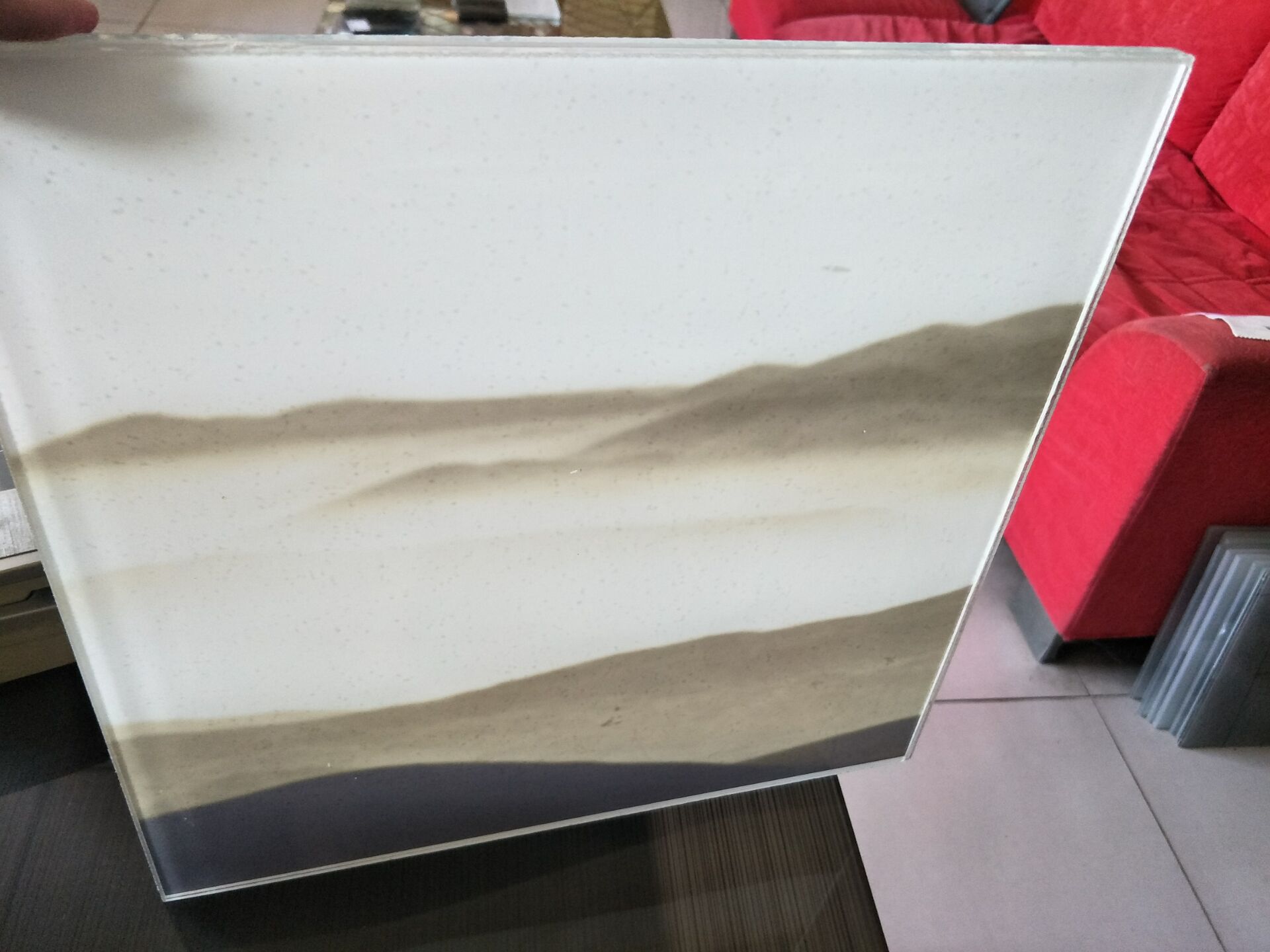 山水畫(huà)玻璃