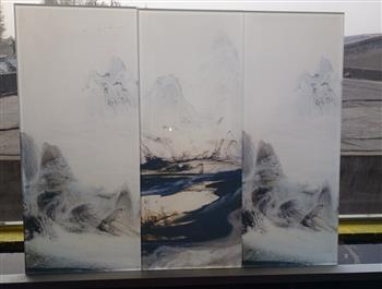 藝術(shù)山水畫(huà)玻璃圖案定制